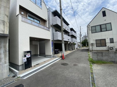 【前面道路含む現地写真】 | 灘区楠丘町3丁目　新築戸建て