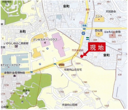 ピュアハウス東町の地図