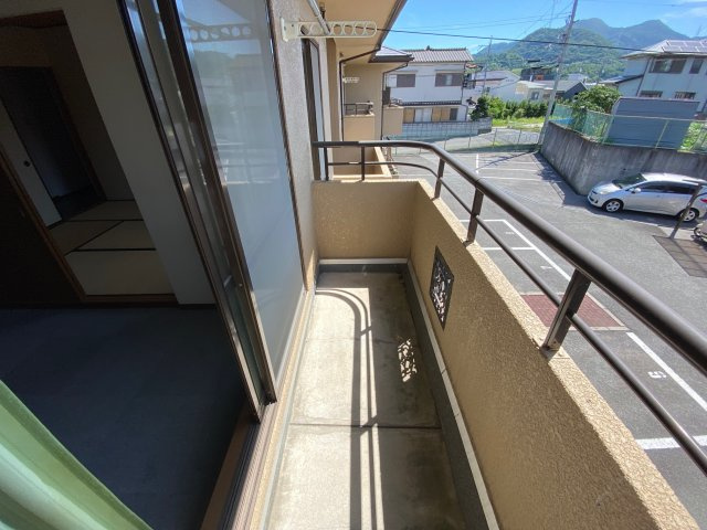 聖ソレアードA棟のバルコニー