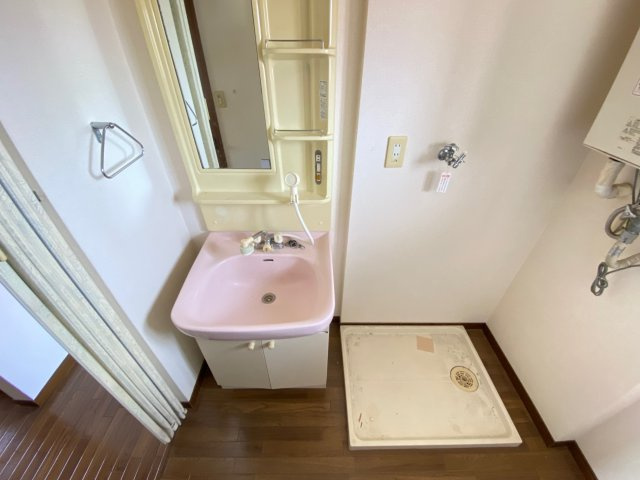 聖ソレアードA棟の洗面所