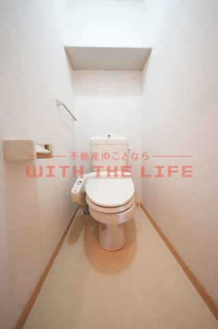 サンライズ北野C棟【キャッシュバック対象物件】のトイレ|ゆったりとした空間のトイレです