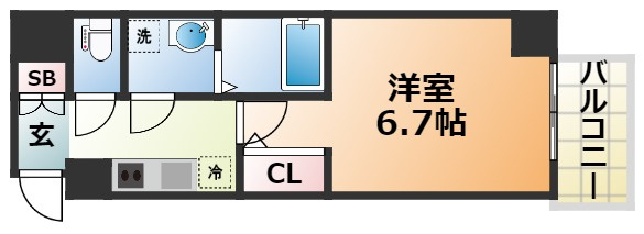 ファーストフィオーレ神戸駅前の間取り
