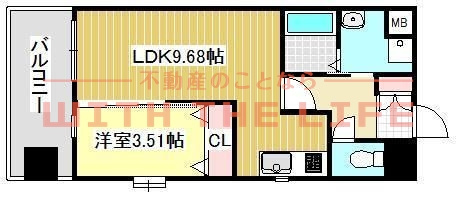 クオリアけやき通り【キャッシュバック対象物件】の間取り|居間です