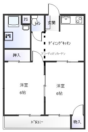 マルタカコーポの間取り