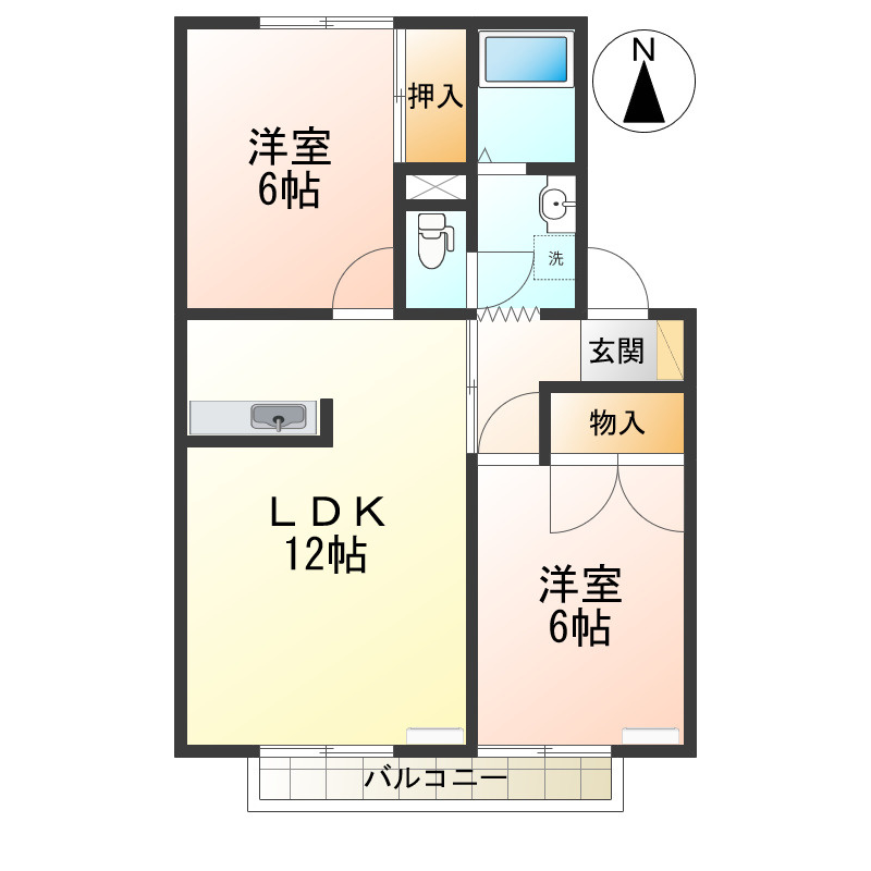 レピュート花楯の間取り