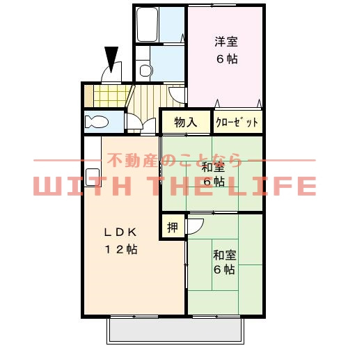 アーバンライフ津福【10,000円キャッシュバック対象物件】の間取り