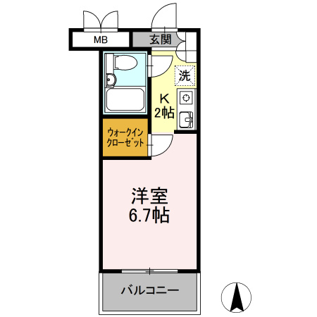 germer武蔵中原の間取り|オートロック完備♪