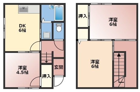 【間取り】 | プレジール箕島Ⅱ