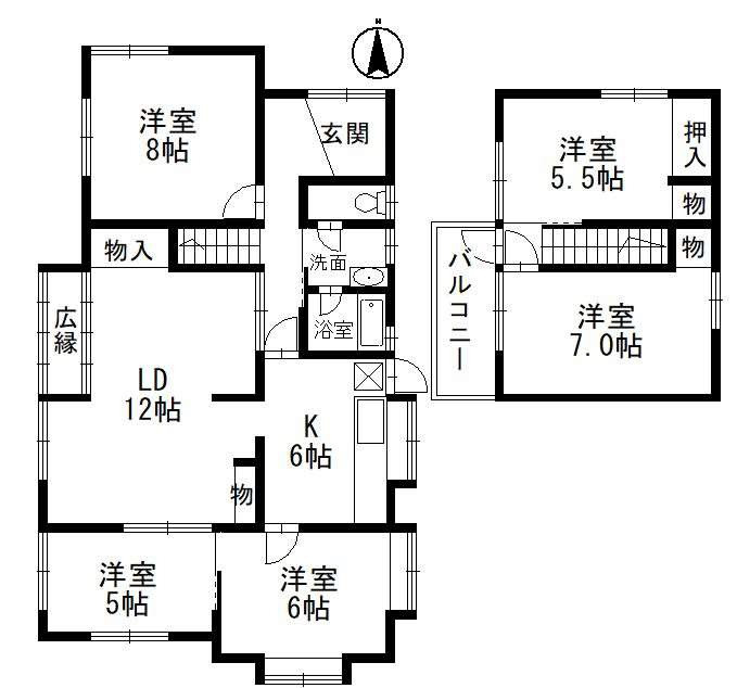 中古戸建　神戸市北区広陵町6丁目35の間取り|ご内覧はお気軽にリクラス不動産販売までお問合せください
