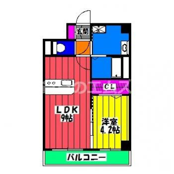 【間取り】 | アイ・ウエスト高宮 | アイ・ウエスト高宮の間取り