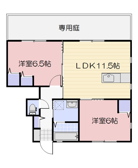 【間取り】 | ロイヤルヒルズ　Ａ棟