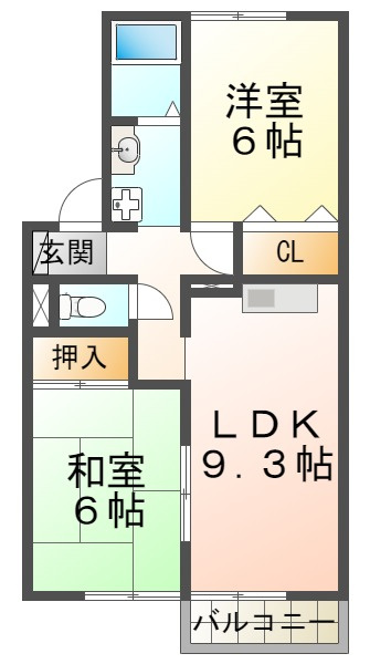 シティ長尾IIの間取り|シティ長尾Ⅱ