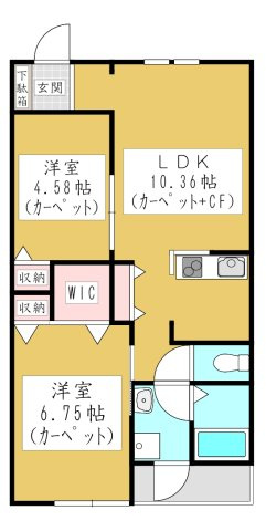 【間取り】 | ラ・ヴィラ・シェ・カトウEST