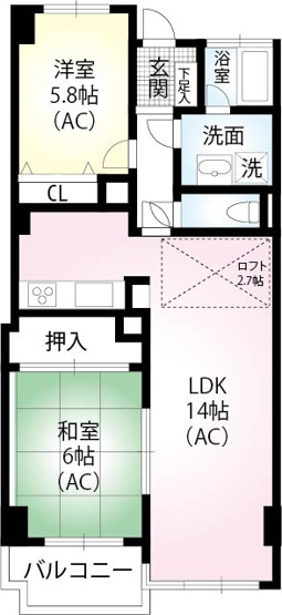 【間取り】 | ラ・ヴェール浜田山