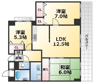 【間取り】 | シティ南落合
