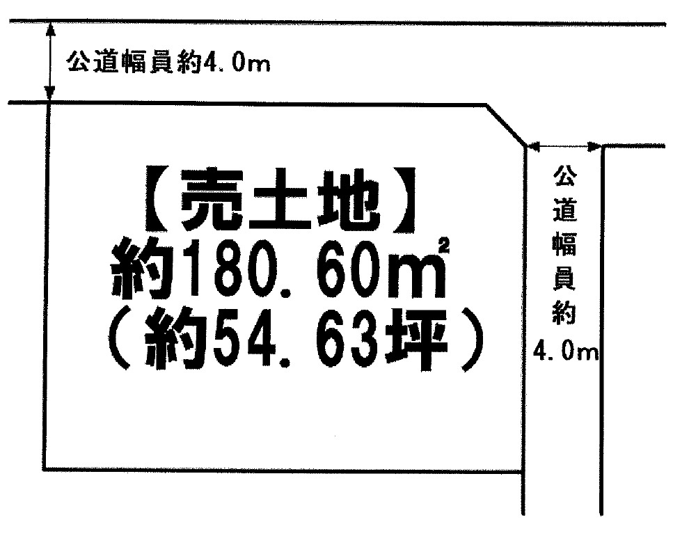 日の出町平井売地の土地図