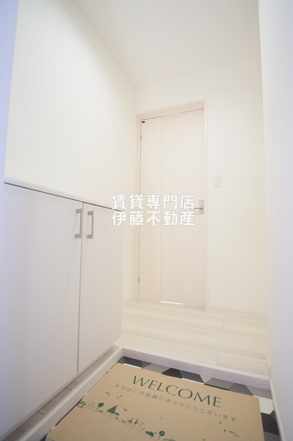 クラージュ黒川の玄関