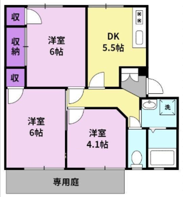 コーポリベールの間取り