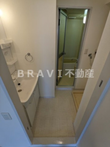 安藤ビルディング BRAVI不動産の洗面所|【安藤ビルディング】ゆったりとスペースのある洗面所