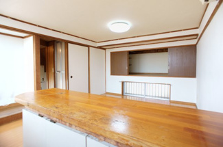 【キッチン】 | 須賀ハイツ | カウンターキッチン