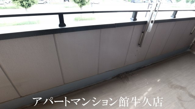 パルムひたち野のバルコニー