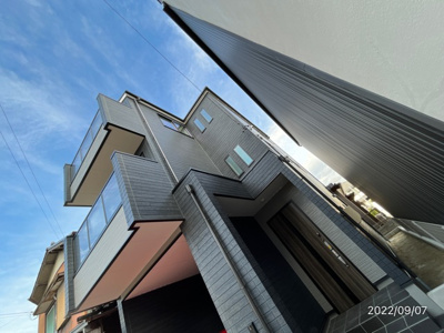 【外観】 | 千種区豊年町1棟 ＜仲介手数料無料＞大和小・振甫中　新築一戸建て | 9/7撮影
新築一戸建ての事ならマックスバリュ川原店で住まい相談、株式会社エムワイホームにお任せください！