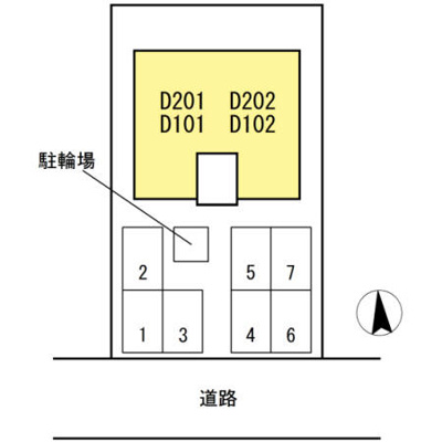 【区画図】 | アベニュー北野Ｄ棟・