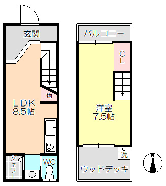 【間取り】 | 河合1丁目テラス