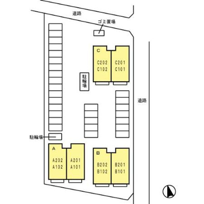 【区画図】 | クラウンヒルズA棟