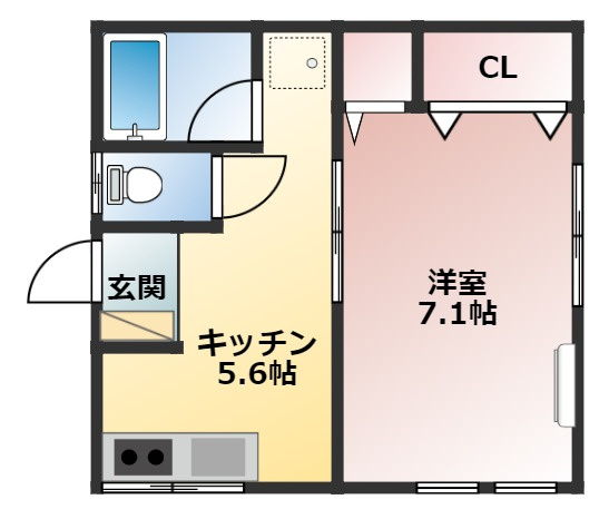 【間取り】 | メールハイツ東万代