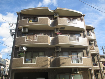 【外観】 | フローライト豊里２ | 外壁タイル張りのお洒落なマンションです