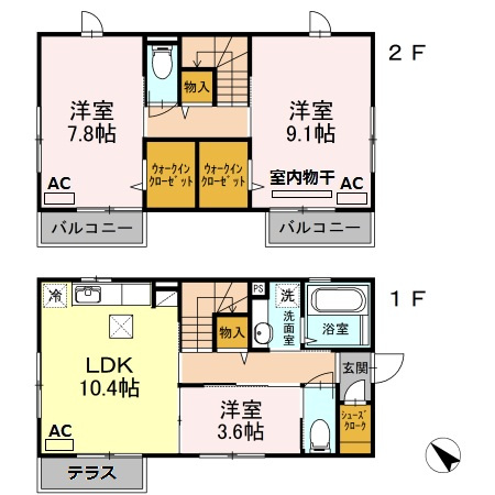 ＳＯＵＴＨ　ＦＯＲＥＳＴの間取り