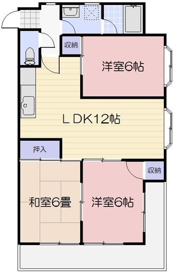 【間取り】 | コーポみあき