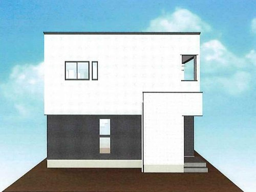 新築一戸建て　岡山市中区さい東町の外観パース