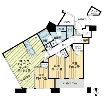 【間取り】 | センターマークスタワー | 間取り