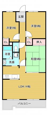 ディオフェルティ狭山西山台の間取り