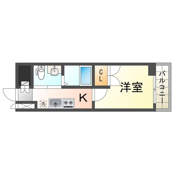 クレアドル須磨Ⅲの間取り