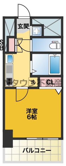 【間取り】 | プレサンスNAGOYA桜通ビッグビート | 間取りです。