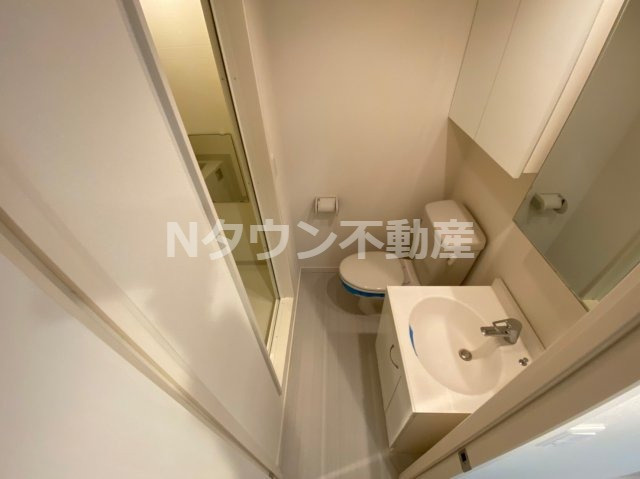 【洗面所】 | ヴェリテール本陣 | 脱衣スペースもあります