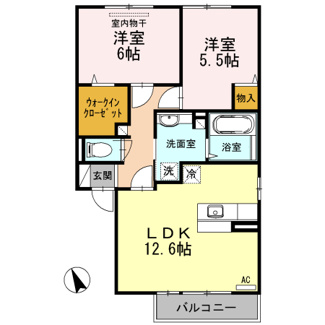 【間取り】 | ローゼンシュタット　Ａ
