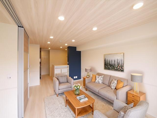 グランデSGの居間・リビング|CGで家具等を配置したもので家具等は含まれません。