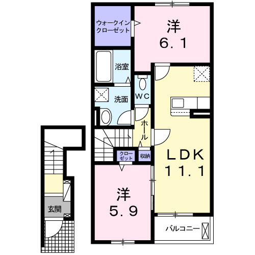 リバーサイド　アルファの間取り|間取図