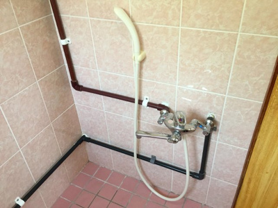 【シャワールーム】 | 島アパート | ※退去前の為、写真と現状が異なる場合がございます