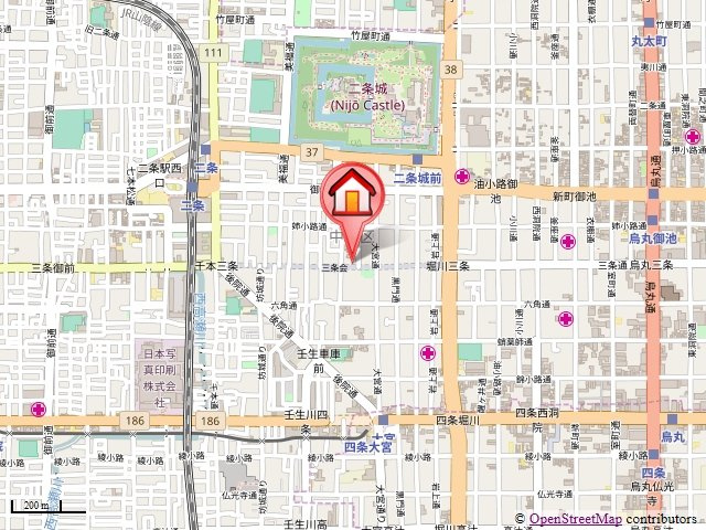 TheLuxe京都三条（ザリュクス京都三条）の地図