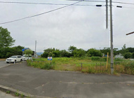 新潟市北区太夫浜敬和学園手前の交差点　売地の画像