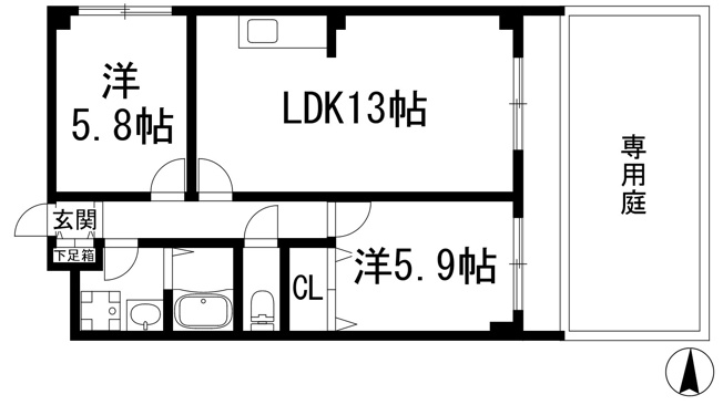 【間取り】 | ファミーユ仁川