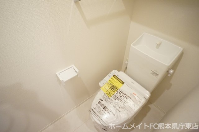 熊本市中央区渡鹿４丁目のアパートのトイレ