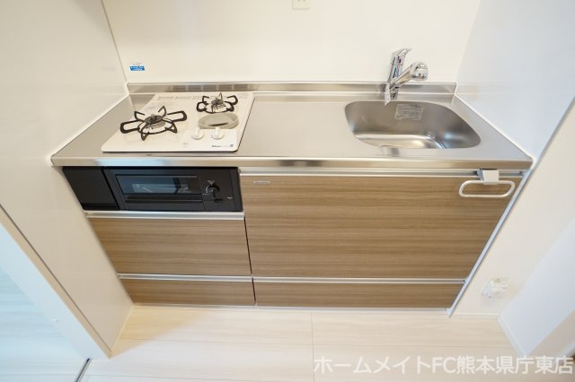熊本市中央区渡鹿４丁目のアパートのキッチン
