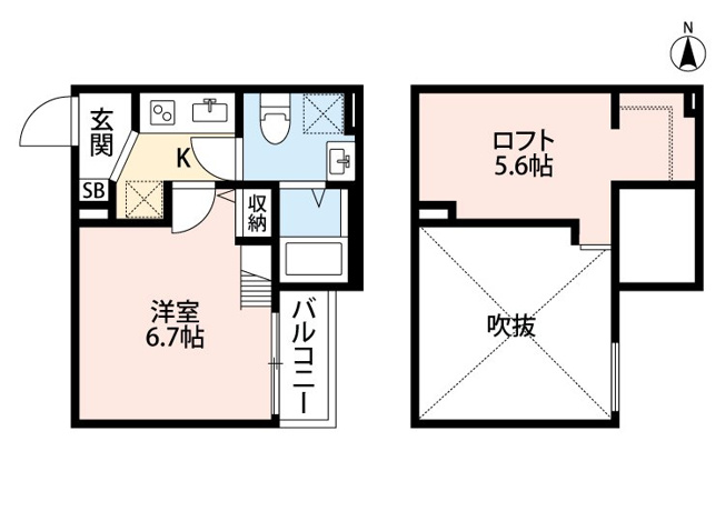 【間取り】 | エルサチ | 間取りです(反転の場合ございます）