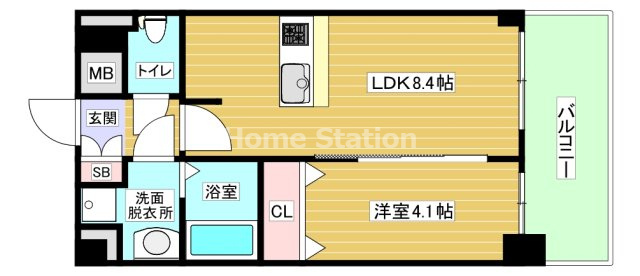 【間取り】 | プレサンス福島ミッドエル